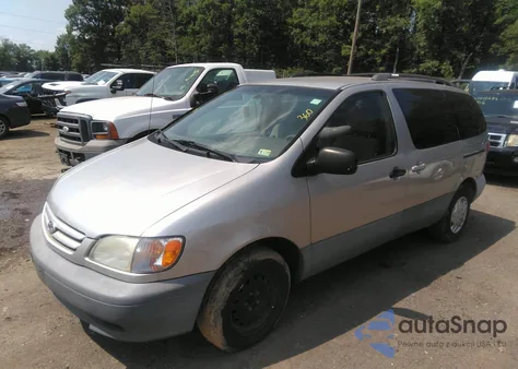 2001 Toyota Sienna Le from USA, damaged, VIN 4T3ZF13C31U341147